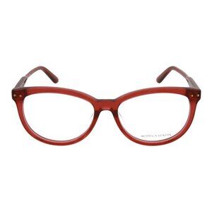 Bottega Veneta Womens Round/Oval Red Red Transparent Fashion Designer Eyewear